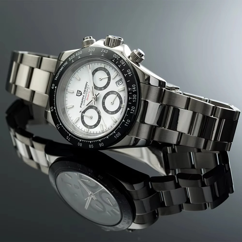 PAGANI DESIGN PD1644 Men's Quartz Automatic Date Sport 100m Chronograph thumbnail 3