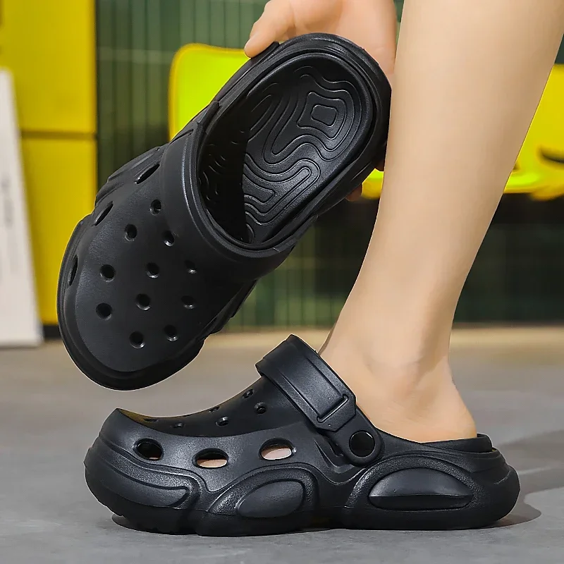 2026 Sommer Herren-Slipper Outdoor-Sandalen Strand Bequeme EVA Weiche Slides Clogs Lässige Gartenschuhe Herren Indoor-Hausschuhe – Detail 20
