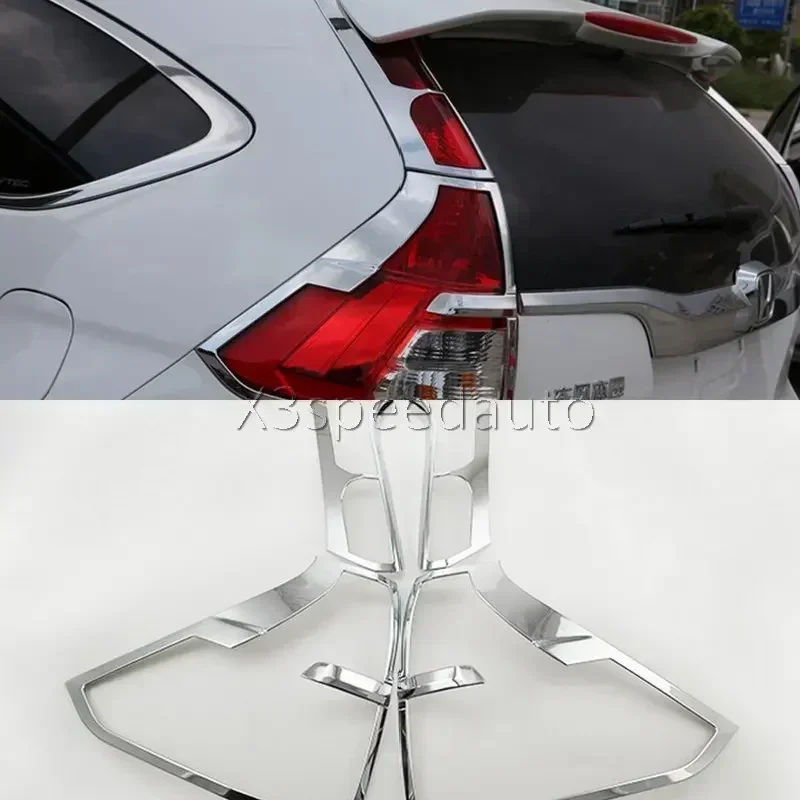 

For Honda CRV CR-V 2015-16 Rear Light Lamp Taillight Cover Trim 4pcs Car-styling