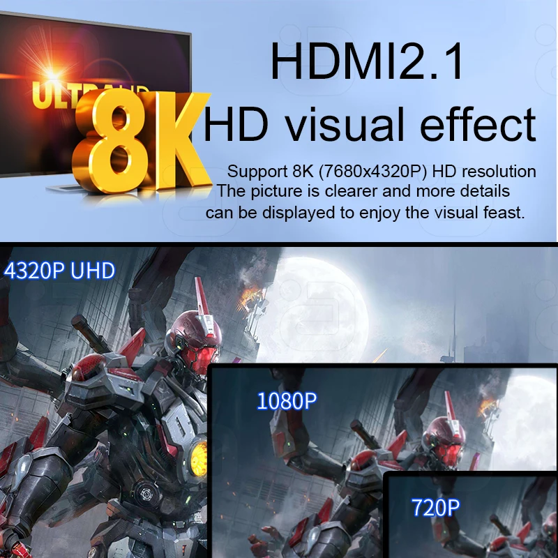 AYINO 8K@60KHz HDMI2.1 Switch 3 In 1 Out 4K@120KHz 3 Port Input 1 Output Switcher For TV Box PS4 HDMI Splitter