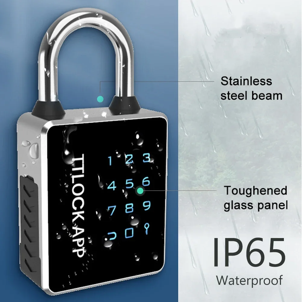 Tuya TTLOCK APP Smart Fingerprint Padlock Waterproof Biometric Thumbprint Door Locks Keyless House Luggage Security Alloy Locks