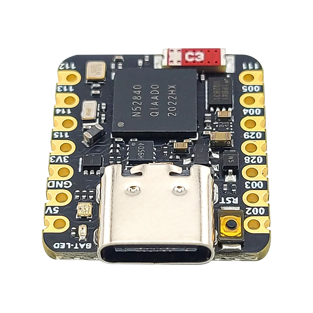 لوحة تطوير صغيرة NRF52840 BT5.0 وحدة بلوتوث MCU لوحة تحكم رئيسية 18*21 مللي متر QSPIFlash TYPE-C