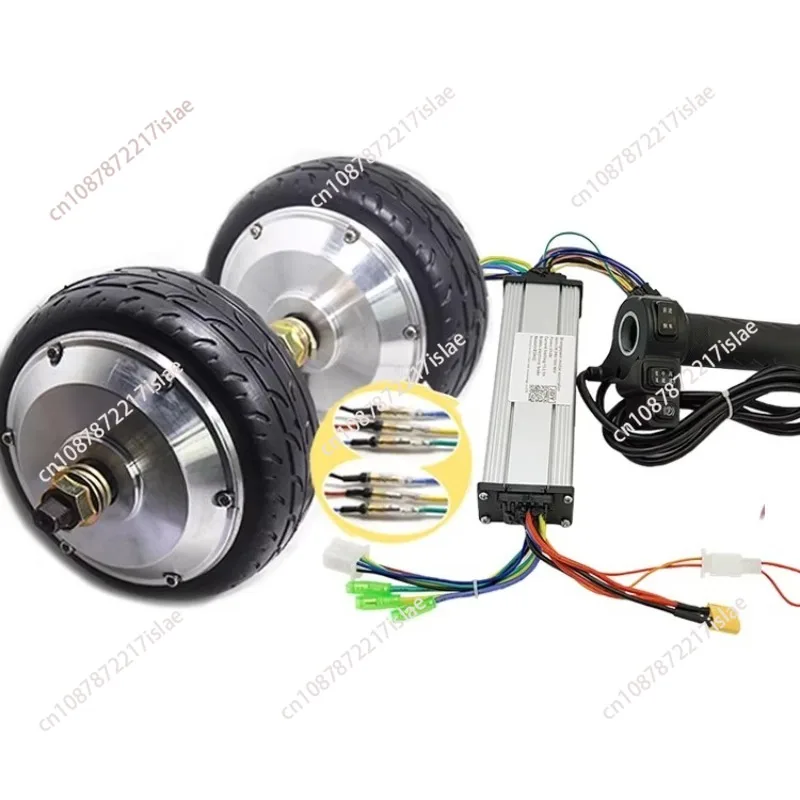 toothed deceleration motor DC brushless wheel hub speed regulation 6 inch motor low speed large torque track dining car
