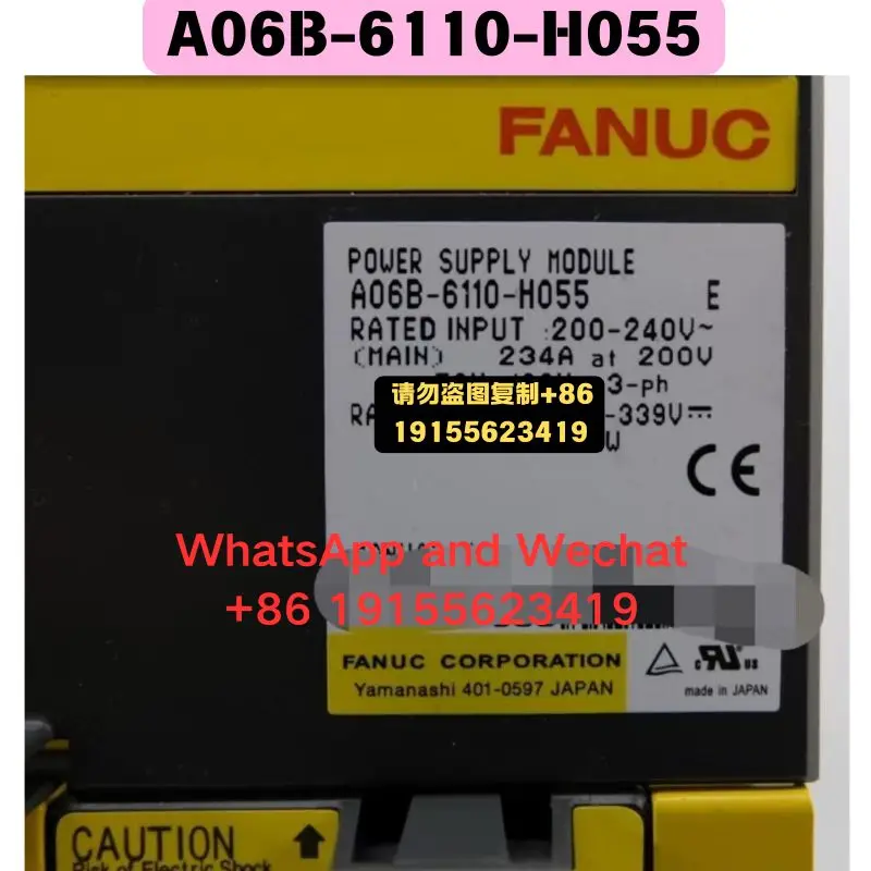 Used OEM disassembled parts A06B-6110-H055 Driver Functional test OK Quick delivery