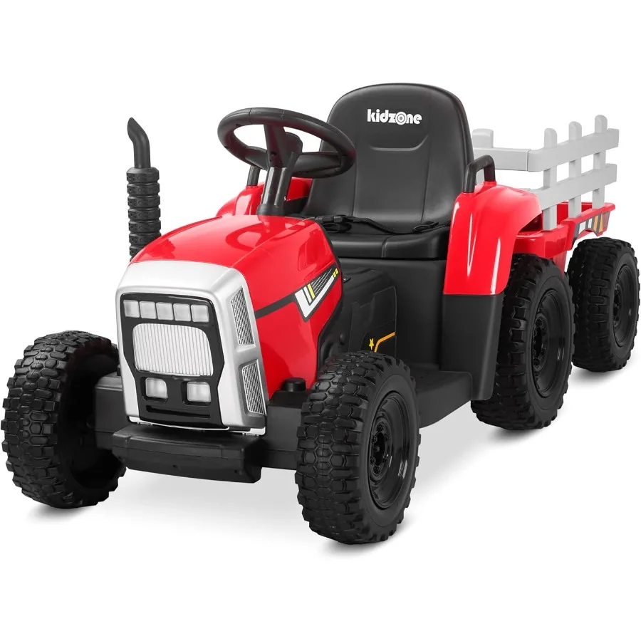 รถแทรกเตอร์ไฟฟ้า 12V 7AH รุ่นพรีเมียม พร้อมยาง EVA แบบมีลาย  มอเตอร์คู่ 35W เพิ่มกำลังแรงบิด ควบคุมด้วยรีโมท