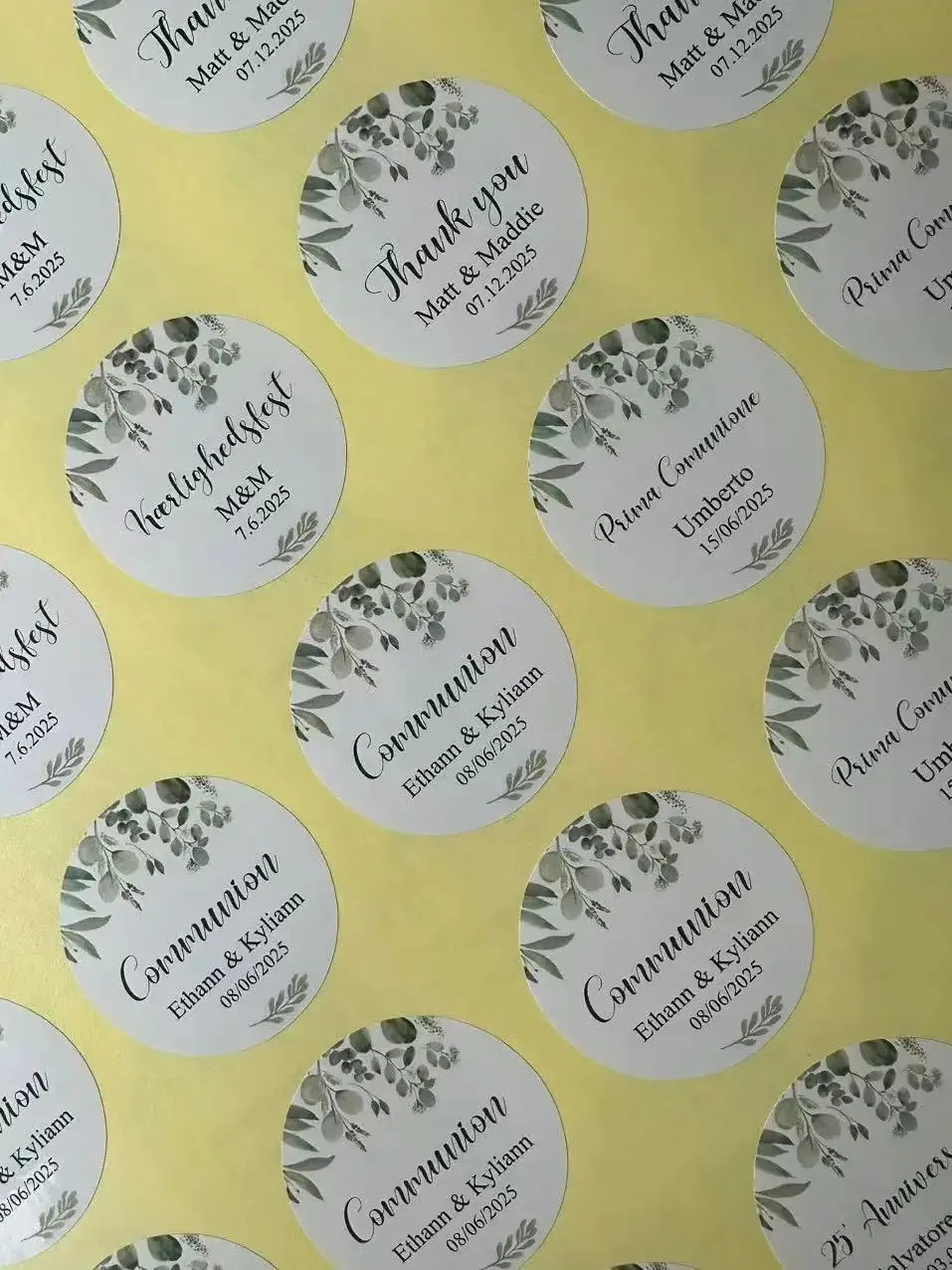 Custom Design Stickers for Any Occasion - Upload Logo/Photo to Create Personalized Decals, Event Decor & Gift Labels