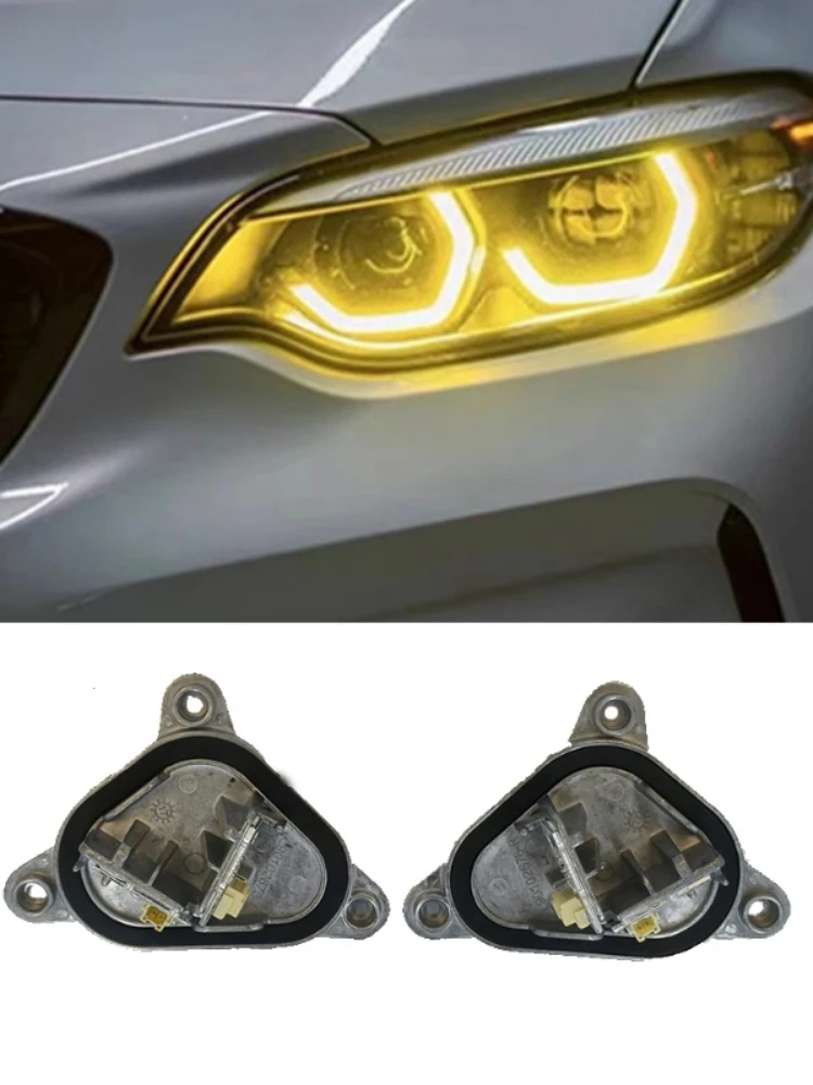 For BMW M2 2 Series DRL Multicolor LED F22 F23 F87 LCI Daytime Running Light 63117494851 63117494852 Lemon Yellow Angel Eyes