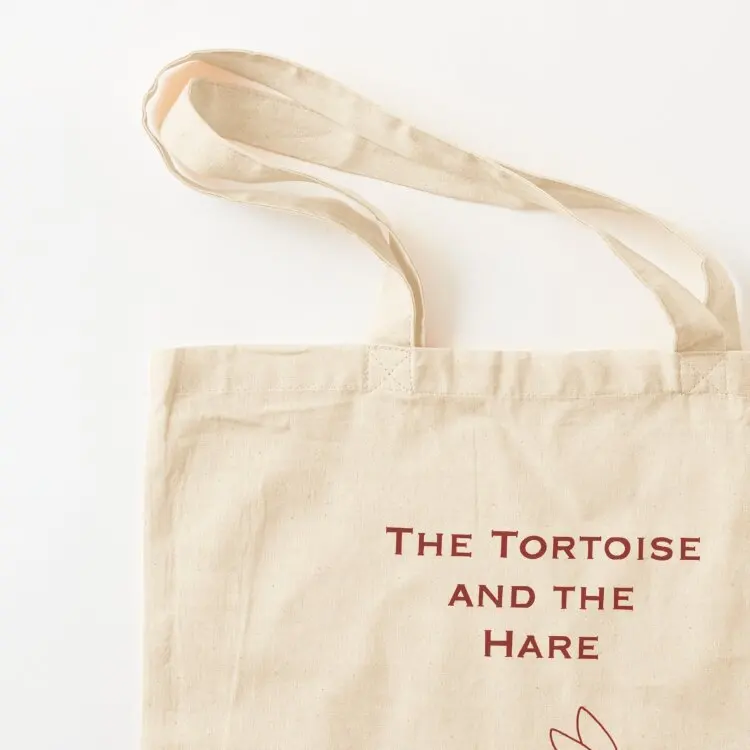 Tortoise and the hare Tote Bag Cloth bag tote bag men's shopping cart bags canvas bags