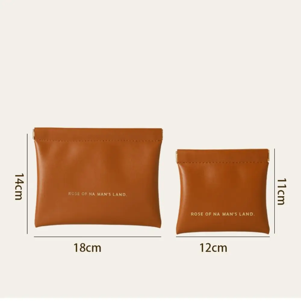 Pochette de maquillage simple et tendance pour rouge à lèvres, mini sac cosmétique en PU, organiseur portable de voyage, sac à bijoux pour femmes et filles
