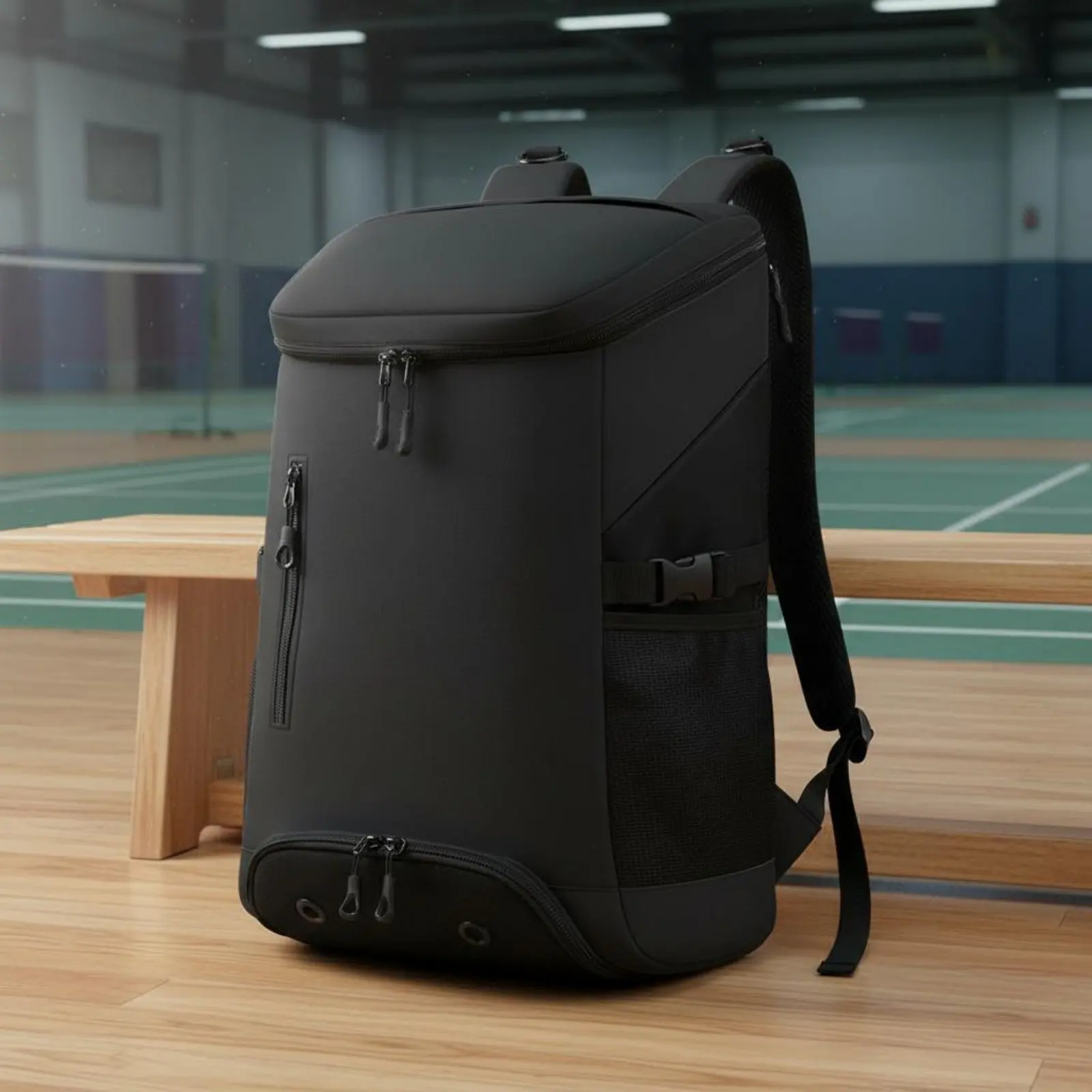 

Badminton Racket Backpack Multi-Compartment Storage Badminton Bag Athletic Bag with Shoe Compartment Padded Shoulder Straps