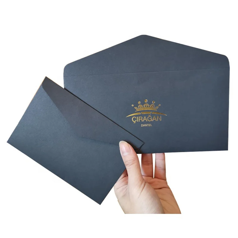 custom.EN-16 Black Environmentally Friendly Paper Envelope Size Best Price A4 Strong Good Quality Envelope Used Invoice Pack