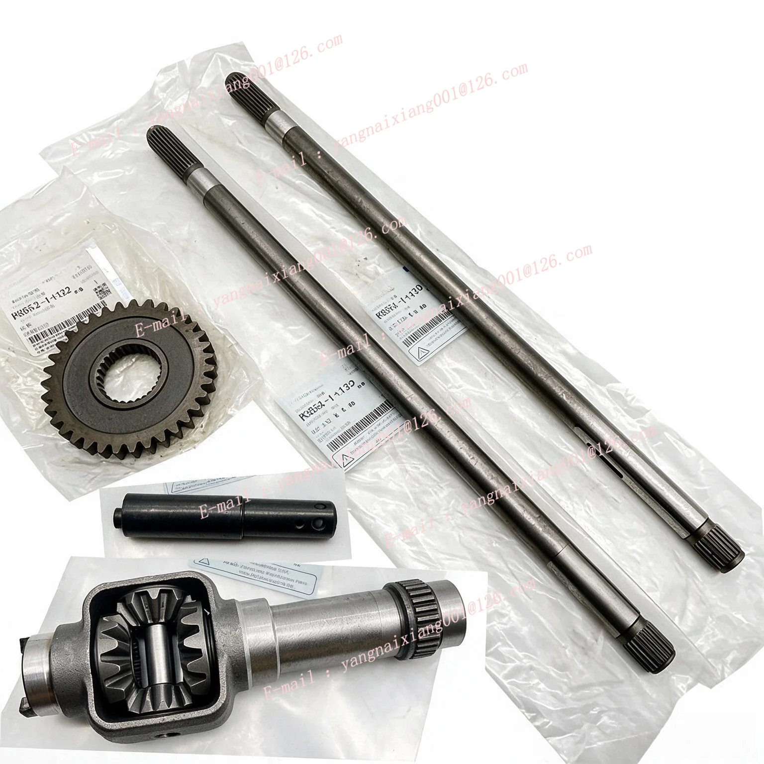 High-Speed Rice Transplanter Differential Assembly Gears Set Lock Shaft Clutch Gear for Kubota SPU, SPV, KA6, KA8