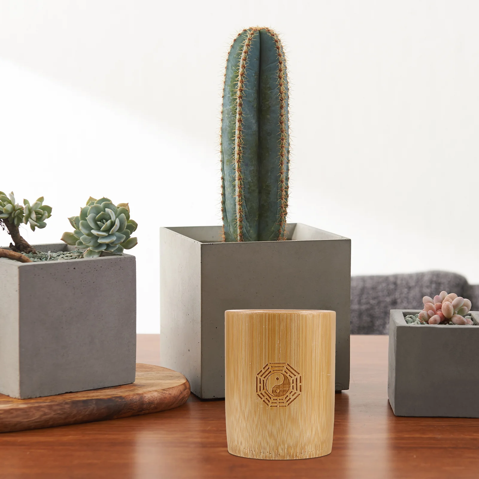 Seau de Divination en bois I Ching avec bâtons, Instrument de guidage spirituel portatif naturel pour une prédiction précise et Portable