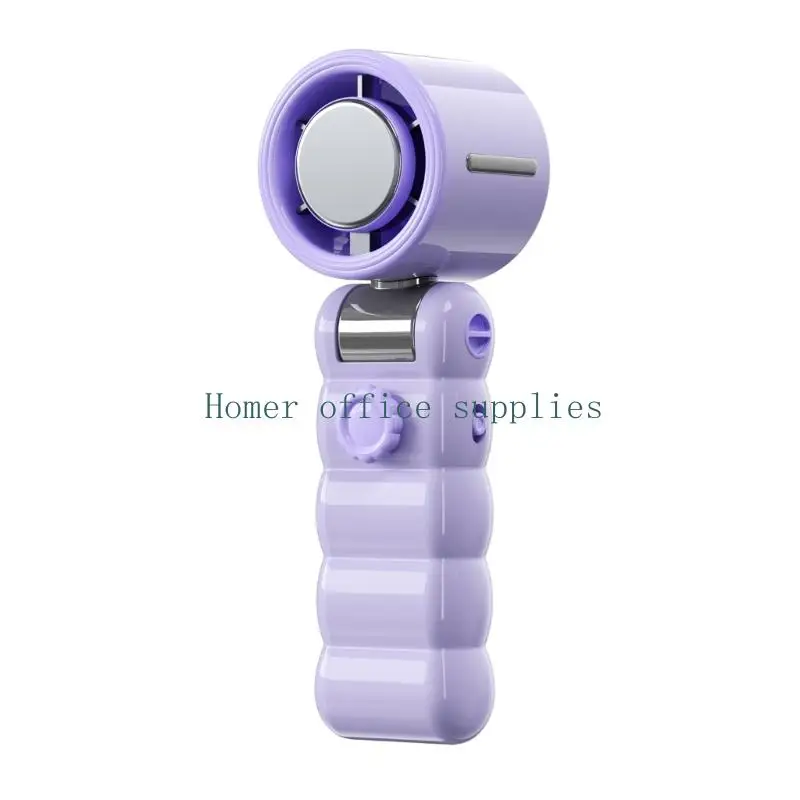 K43B Mini USB Rechargeable Fan With 9m/s Strong Wind And Ice Mode Handheld Cooling Fan For Home Workout And Travel