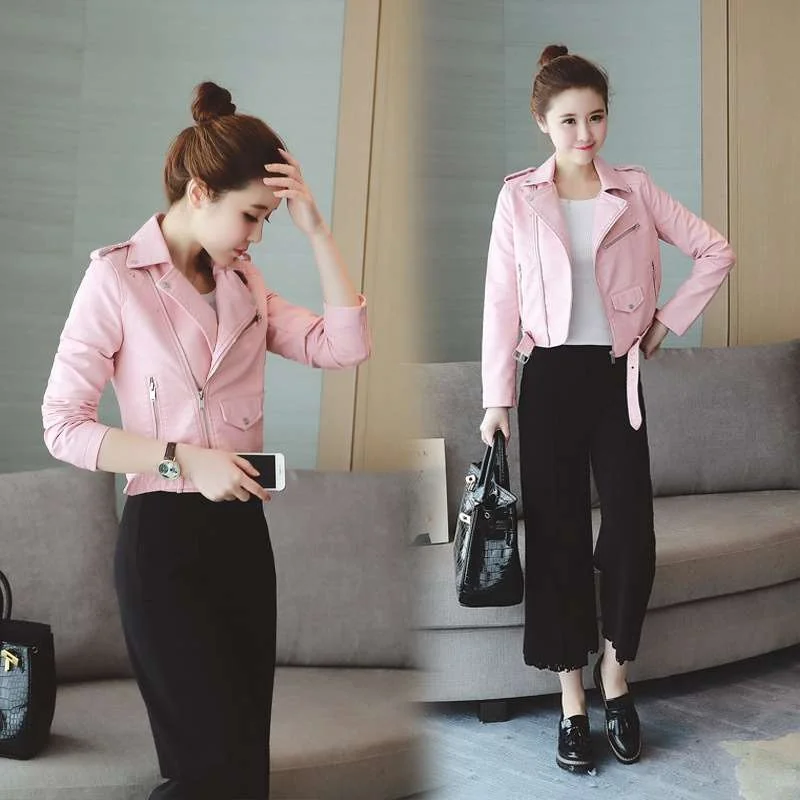 Novo casaco de couro sintético jaet street sle com lapela dupla sob medida para mulheres de meia-idade