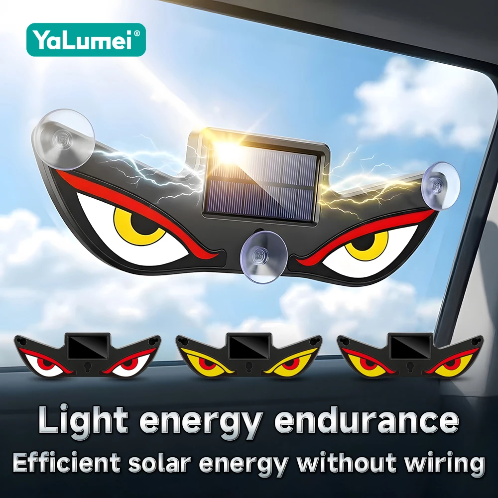For Dodge RAM 1500 Challenger Charger Dakota Intrepid Journey Caliber Dart Avenger Nitro Car Solar Evil Eye Warning Light Lamp