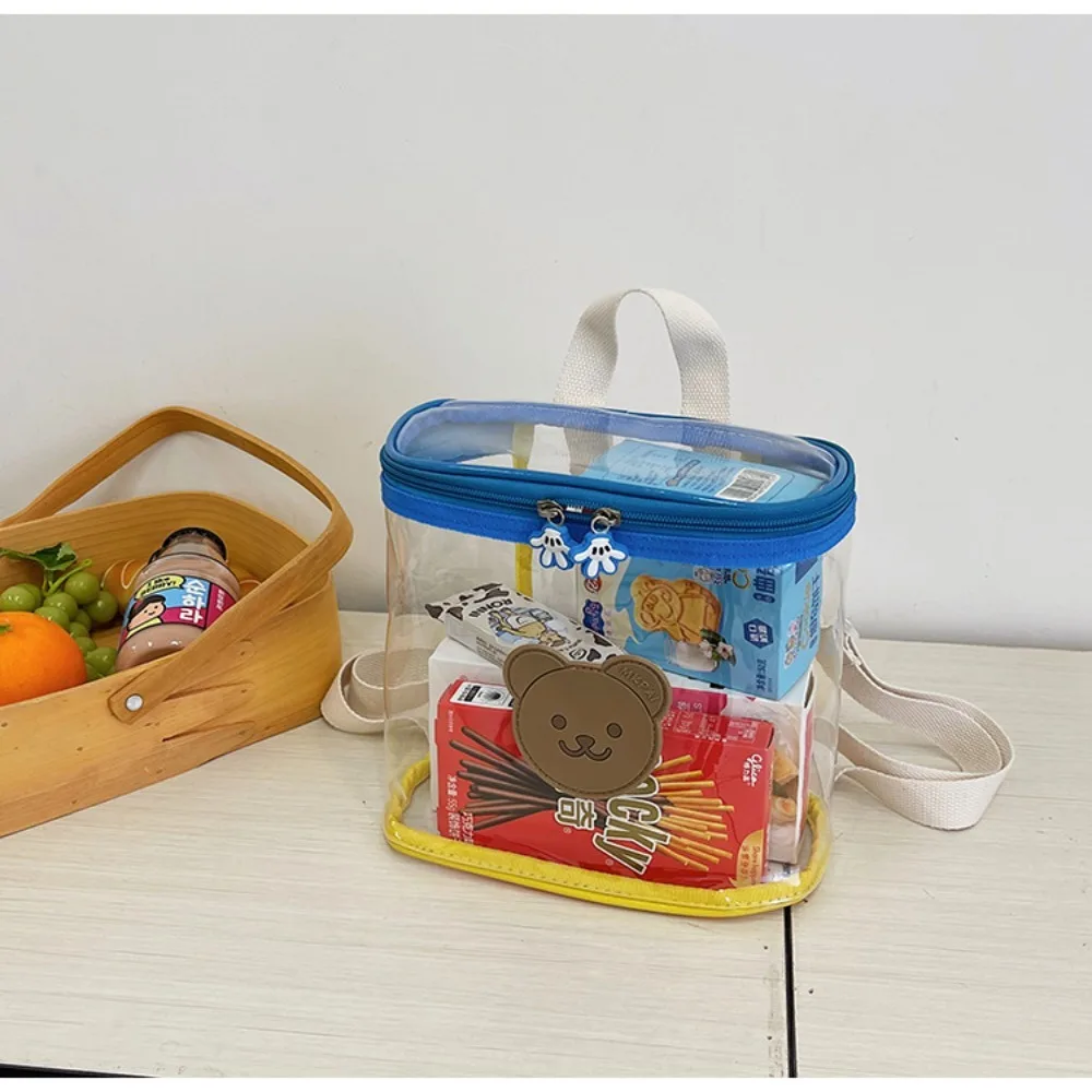 

Противоскользящие прозрачные детские рюкзаки с рисунком кролика, водонепроницаемый рюкзак с рисунком креативного медведя, пляжная сумка-органайзер из ПВХ, летняя сумка