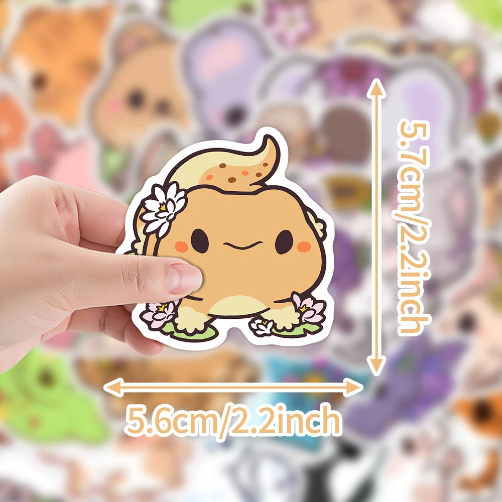 10/30/50 قطعة لطيف الكرتون الحيوان ملصق الجمالية الزخرفية الهاتف جدار سجل القصاصات مقاوم للماء الكرتون ملصق للأطفال اللعب الهدايا #3