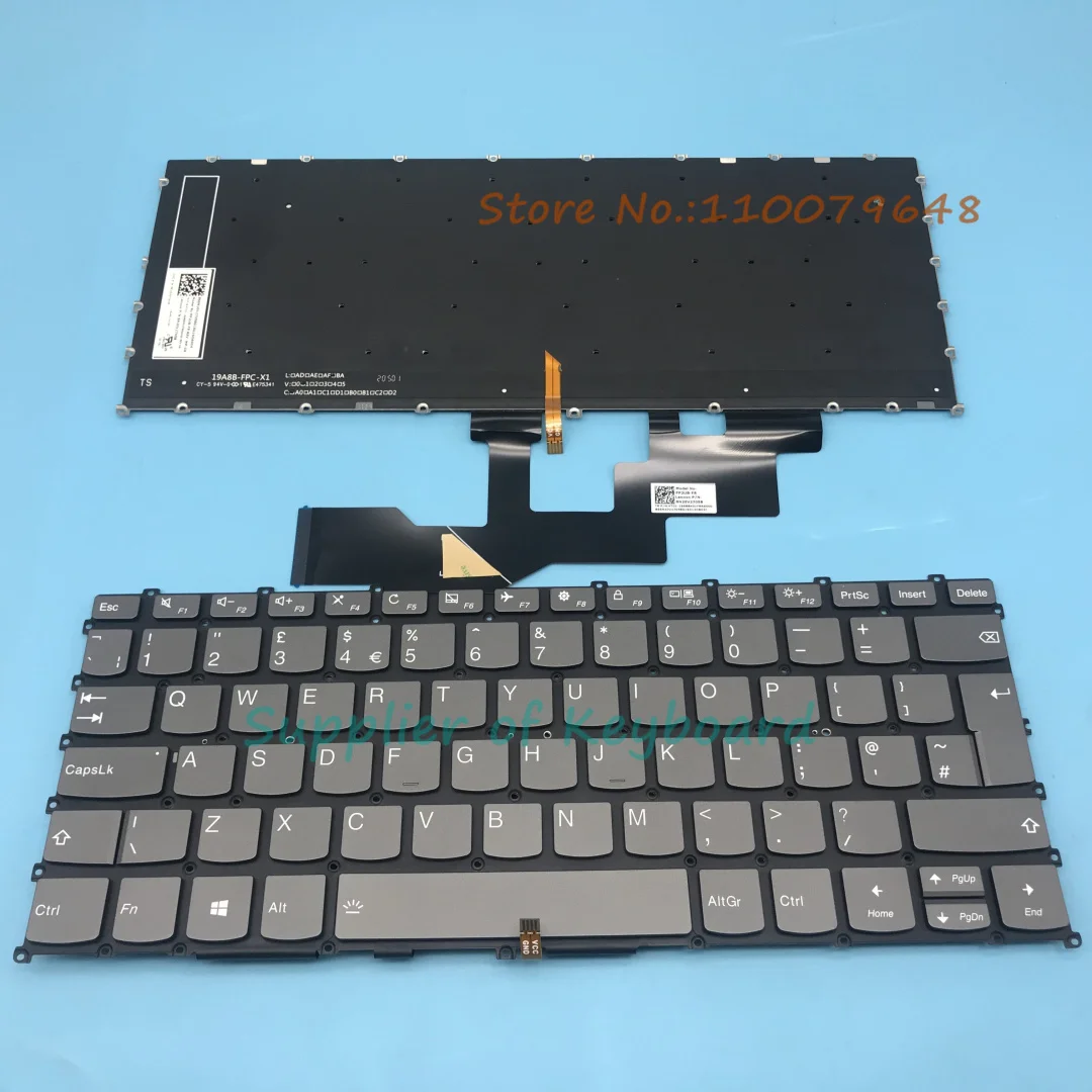 NEW English/UK/Russian/French Keyboard For Lenovo Ideapad S540-13 S540-13ARE S540-13IT S540-13IML 81XA, S540-13API 81XC Backlit