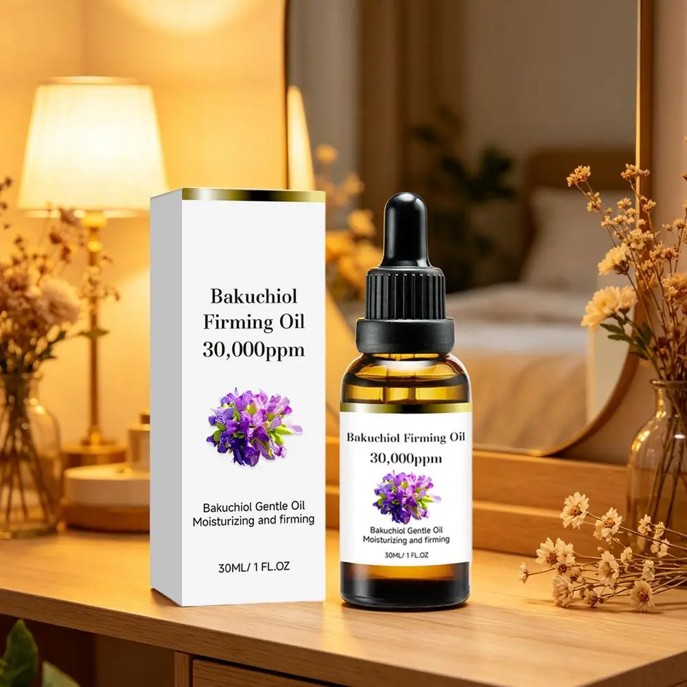 Retinol Bakuchiol Facial Serum Natural Lightweight Face Oil Hydrating Firming Skin Care for Women Men