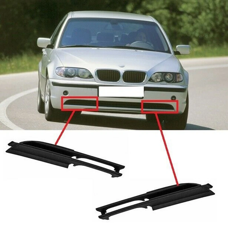 Car Front Bumper Right Side Fog Light Grill Cover for E46 3-Series 320I 2002-2005 51117032614