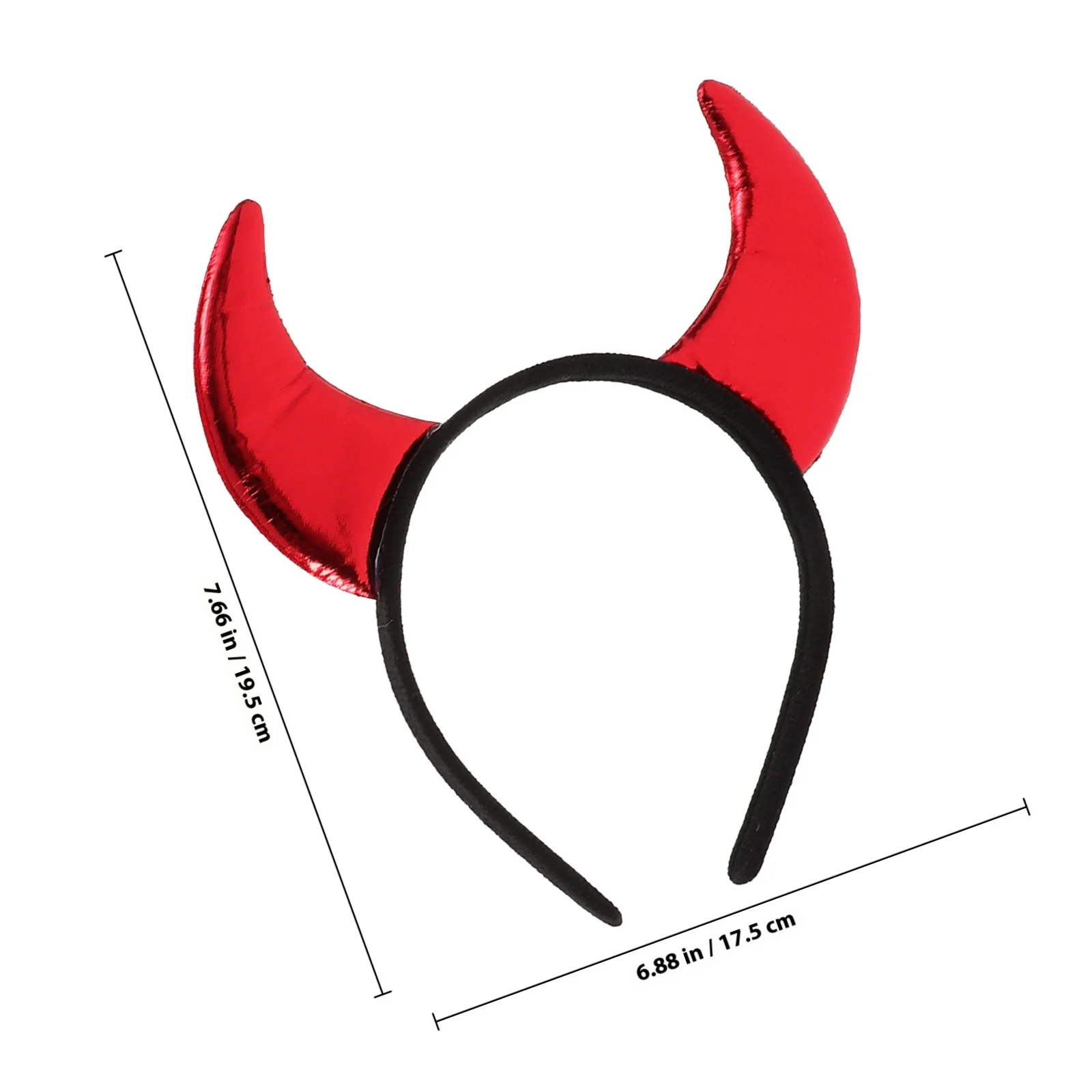 1 セット悪魔の角ヘッドバンドハロウィンコスプレアクセサリー軽量パーティードレスアップヘアフープ衣装小道具フェスティバルクリスマス
