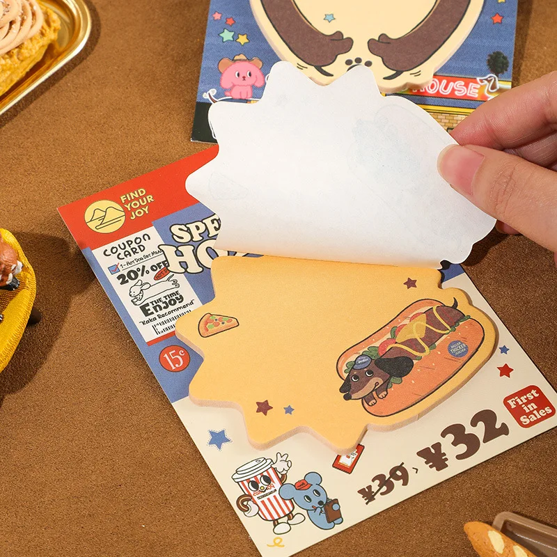 30 Pcs Dog Notepad Small Sticky Notes Dog Funny Cute Note Pads Self Stick Note Pads For Dogs Farm Lover