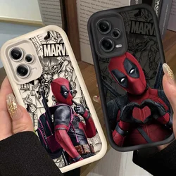 Marvel Deadpool Soft Silicone Case for Xiaomi Redmi Note 13 12 11 Pro Plus 4G 5G 12S 11S 10S 10 9 9S 8 12C 13C A3 Matte Cover