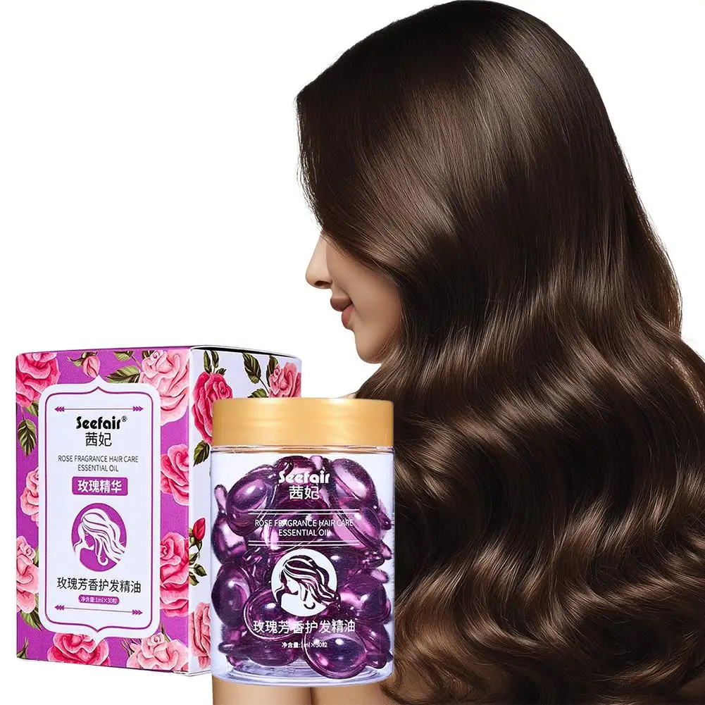 

Hair Essential Oil 30 Capsules Strengthen Smooth Deeply Nourish Reduce Straighten Loss Care Hair Damaged Keep Repair E7E7