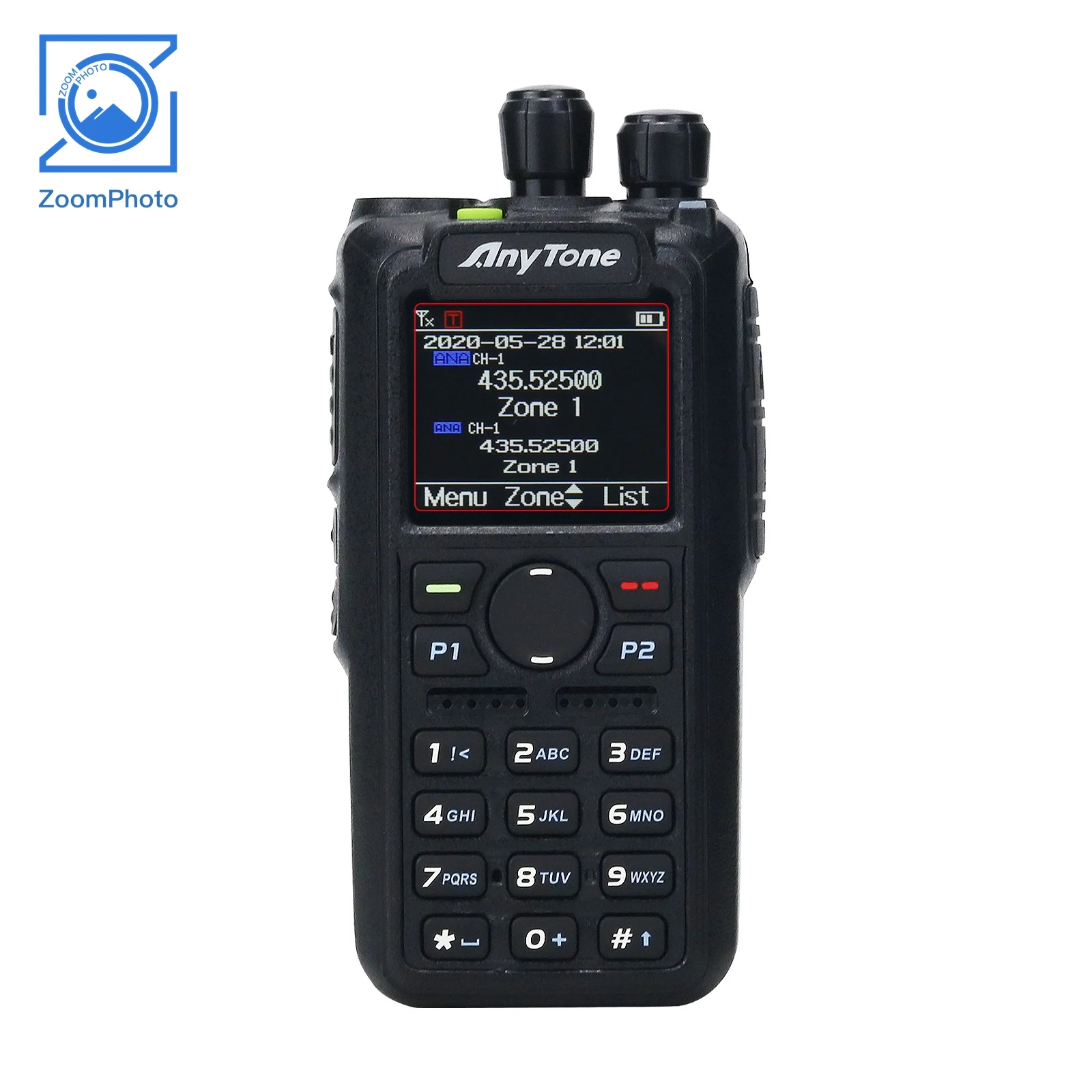 

Anytone Handheld AT-D878UV Dual Band UHF VHF DMR Digital Analog Walkie Talkie Portable APRS GPS Global Intercom Radio