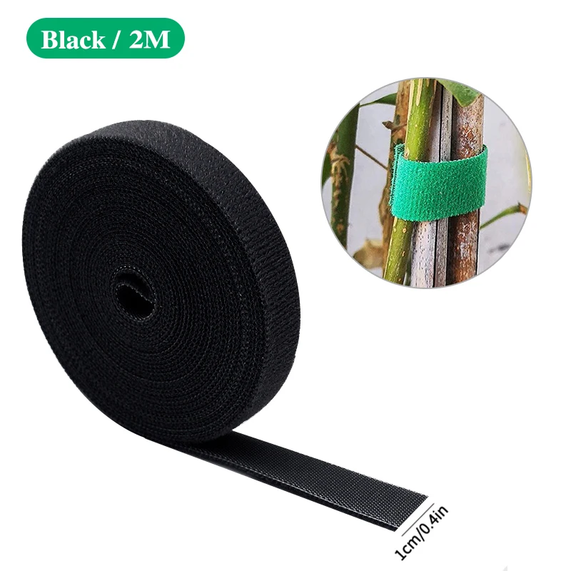 3-rollen groene tuintouw plantenbanden nylon plantenverband tuinhaak lus bamboe rietwikkel ondersteuning tuinaccessoires - afbeelding 1
