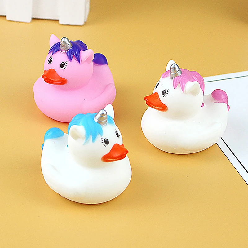 Creative Cute Sports Duck Toys Baby Bath Toys Rubber Ducks Summer Beach Pool Activity Floating Ducks Children Birthday Gifts