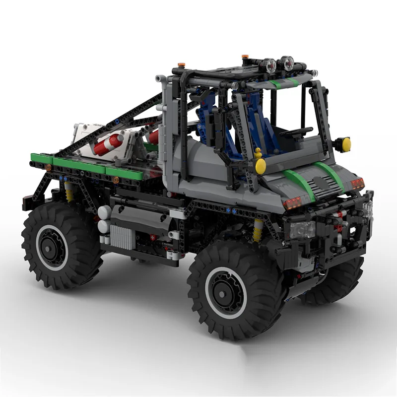 City Car Model MOC Building Bricks 4x4 MK2 Heavy-Duty Off-Road Truck Modular Technology Children Holiday Gifts Assemble Toy Suit