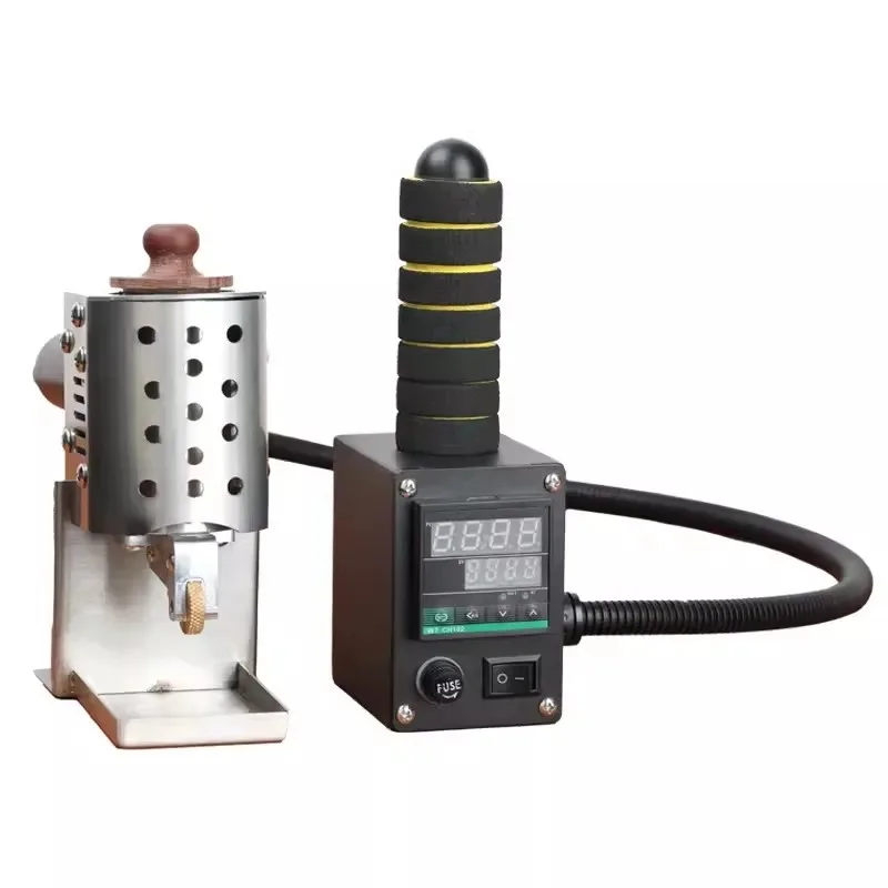 Portable Leather Bag Glue Applicator Hand-push Hot Melt Glue Rolling Machine Digital Display Temperature Control WT-90TJ