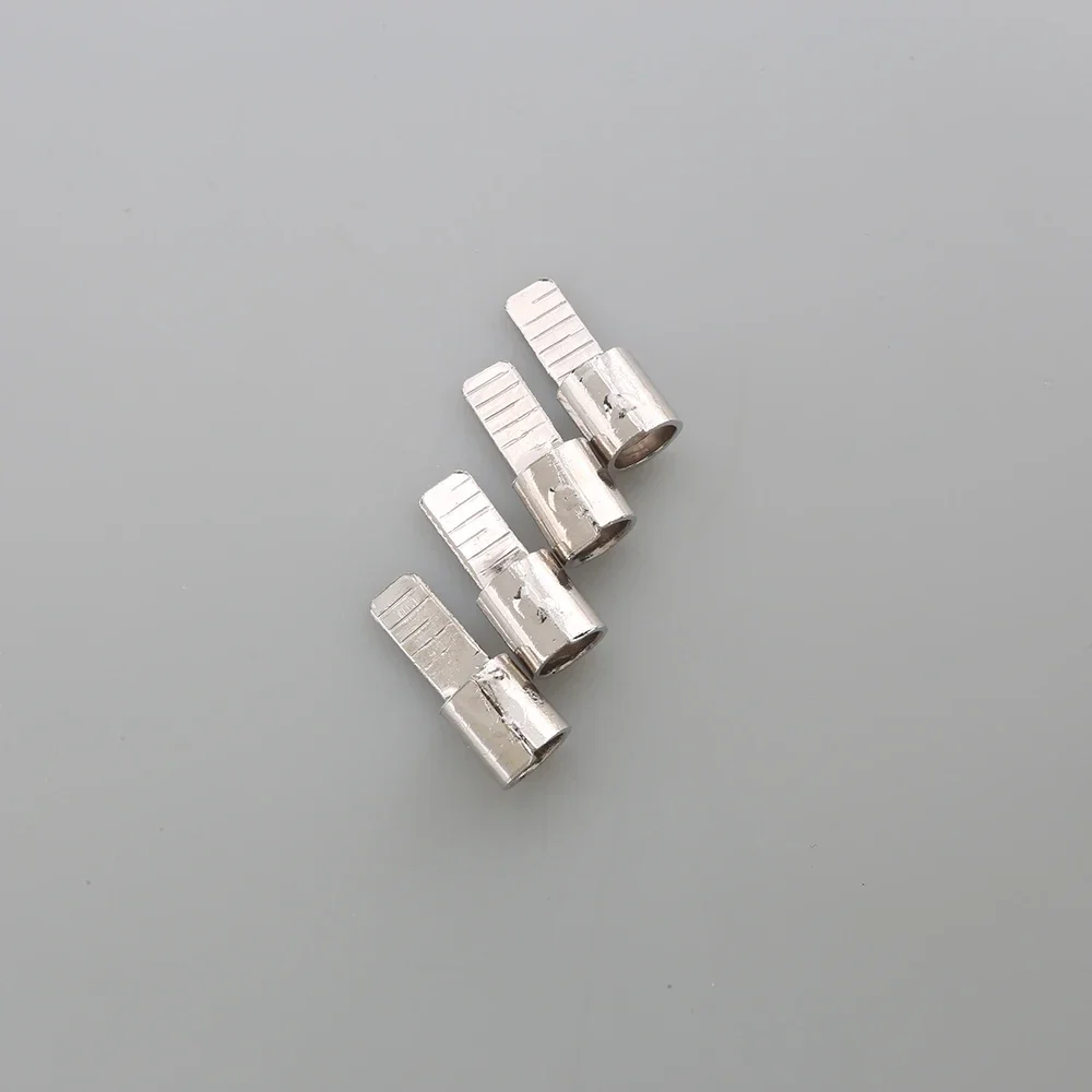 New 6pcs Gold Plated C45-4 C45-6 C45-10 C45-16 square insert DZ47 open pin shaped copper solder joint nose cold pressed End