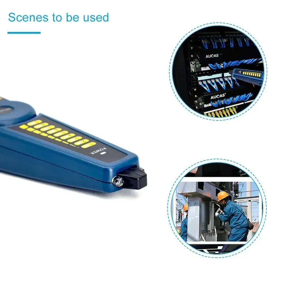 Network Cable Tracker Tracer RJ45 Detector Line Finder LAN Network Telephone Cable Tracer for CCTV Tester Camera Monitor