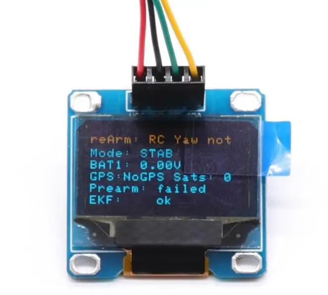 Pixhawk OSD OLED Display For Pixhawk 2.4.8 PIX PX4 Flight Control Flight Display Flight Status Connected To I2C Interface