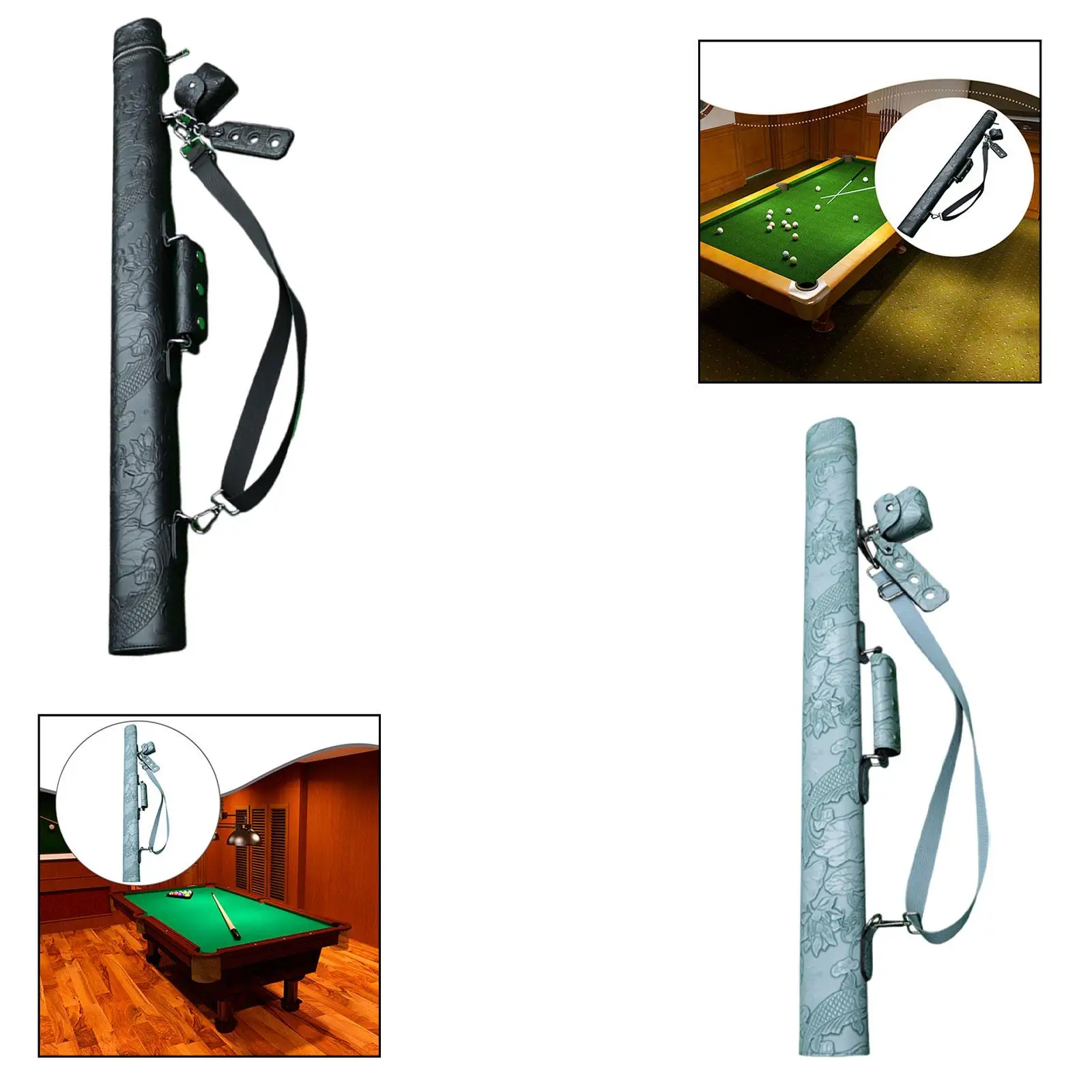 

Чехол для переноски бильярдных удочек, сумка для переноски, чехол для бильярдного кия 1/2 для снукера