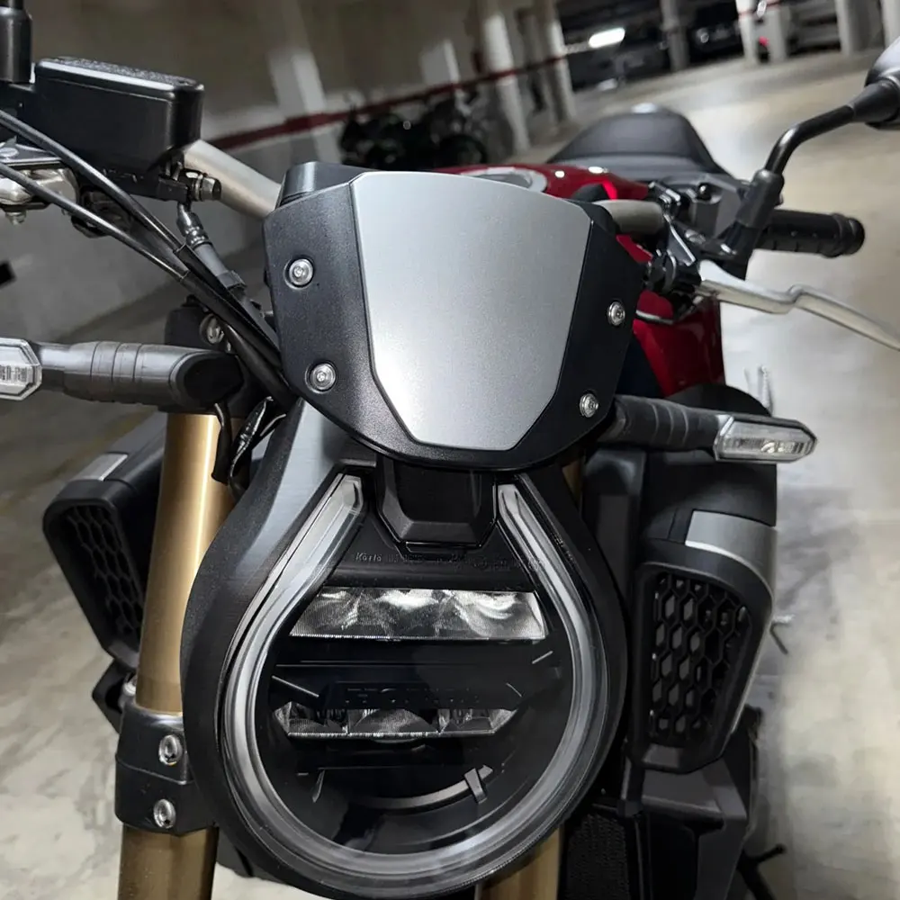 Für Honda CB650R CB 650 R 2024 2025 2026 Motorrad Sport-Windschutzscheibe Motorrad-Frontwindabweiser mit Halterung Luftverkleidung – Detail 19