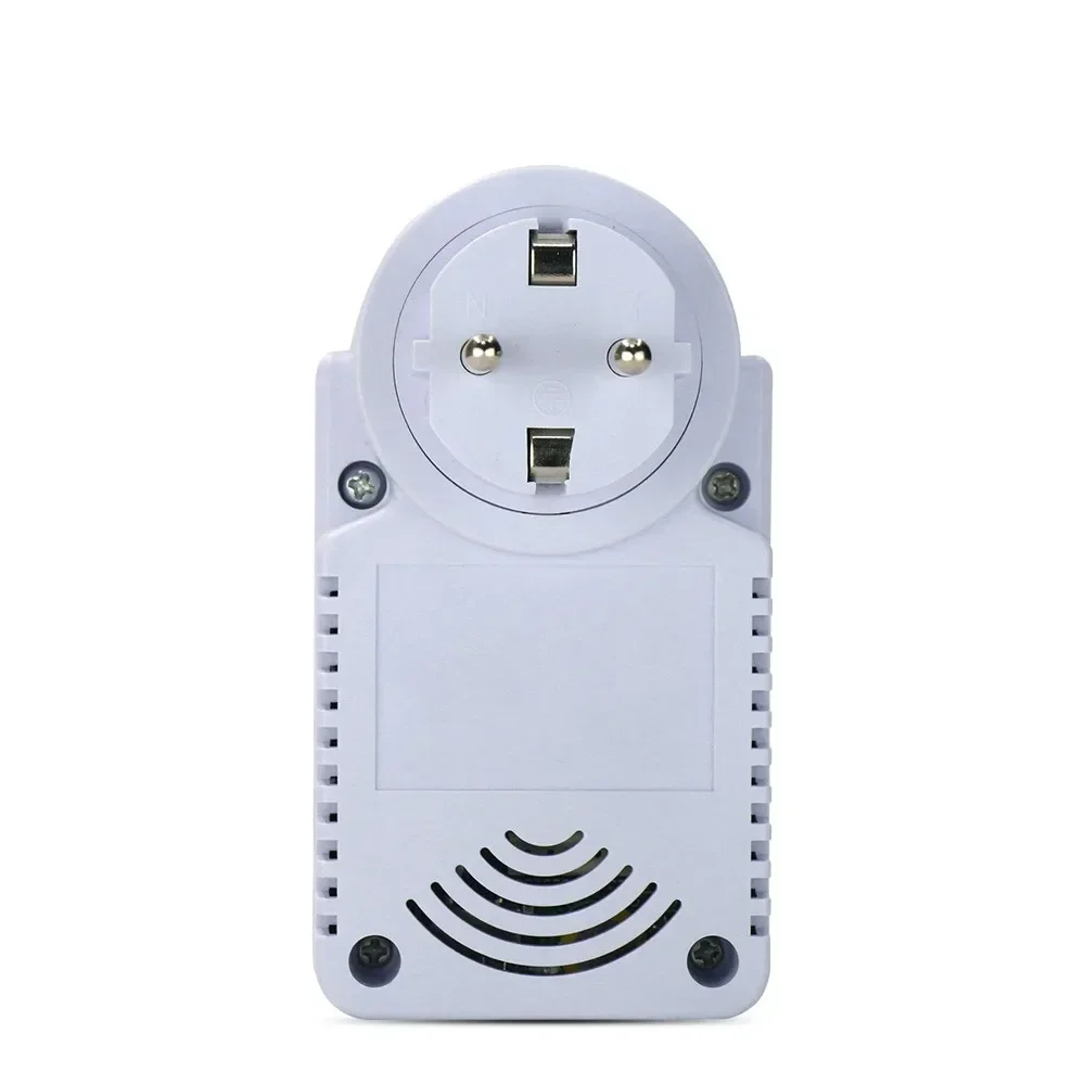 GSM Power Plug Socket With Temperature Sensor Intelligent Temperature Russian/English SMS Remote Control Smart Switch Outlet