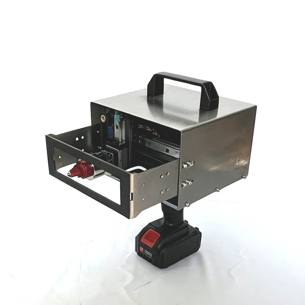 Laser CNC Touch Screen Control Portable Handheld Lithium Battery Portable Metal Electric Dot Peen Marking Machine With 2 battery