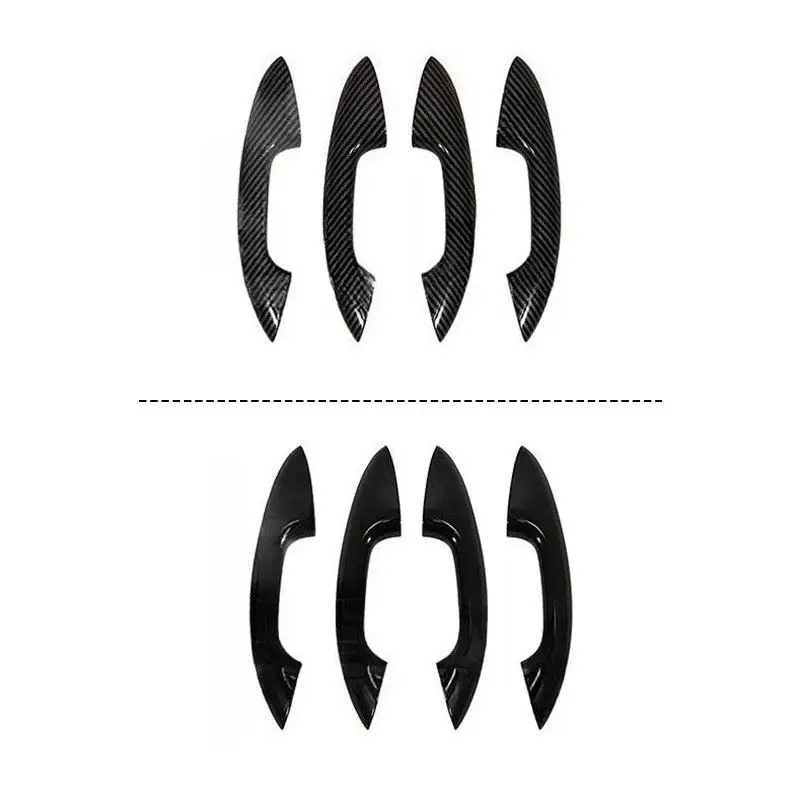 4pcs Car ABS Exterior Door Handle Cover Accessories Trim For Mercedes Benz GLC X254 C Class W206 S206 2022 2023 2024