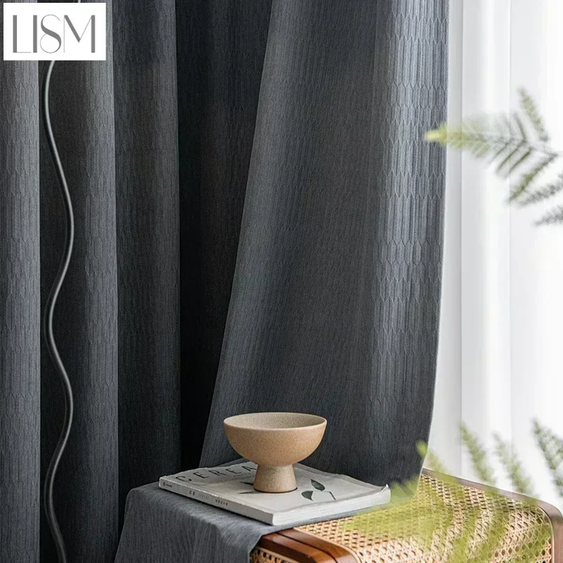 1 PC Soundproof Blackout Curtains For Living Room Bedroom Across The Road Noise Sound-absorbing Warm Shading Chenille Thickening