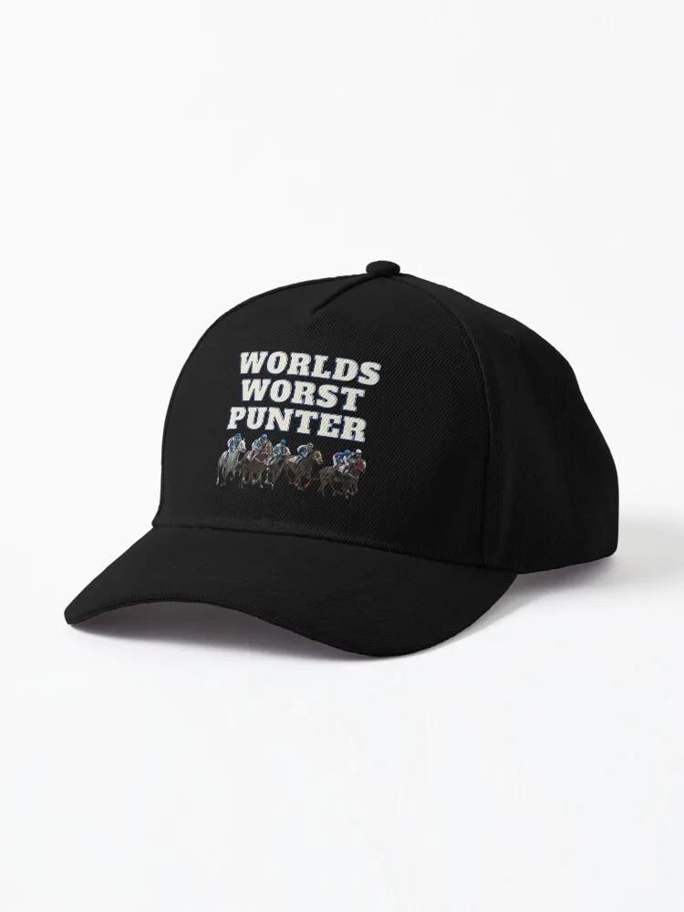 Worlds worst punter - horse racing bet Baseball Cap Sun Hat For Children Fashion Beach New Hat Baseball Cap Men Women's