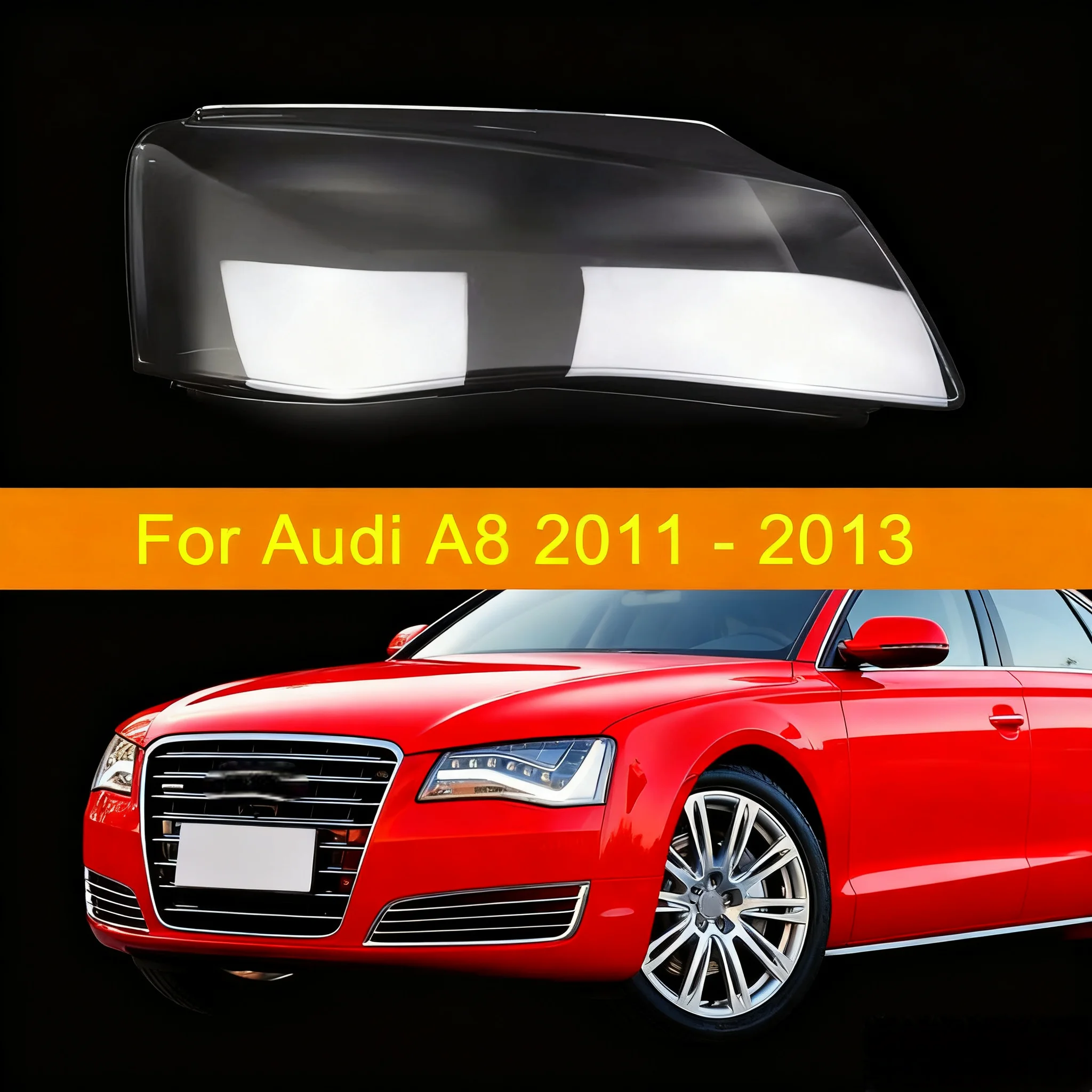 

For Audi A8 D4 2011 2012 2013 Headlamp Shell Headlights Cover Transparent Lens Lampshade Glass Lamp Shell Light Shade