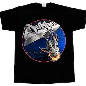 dokken - tooth and nail t-shirt new black short long sleeve t-shirt