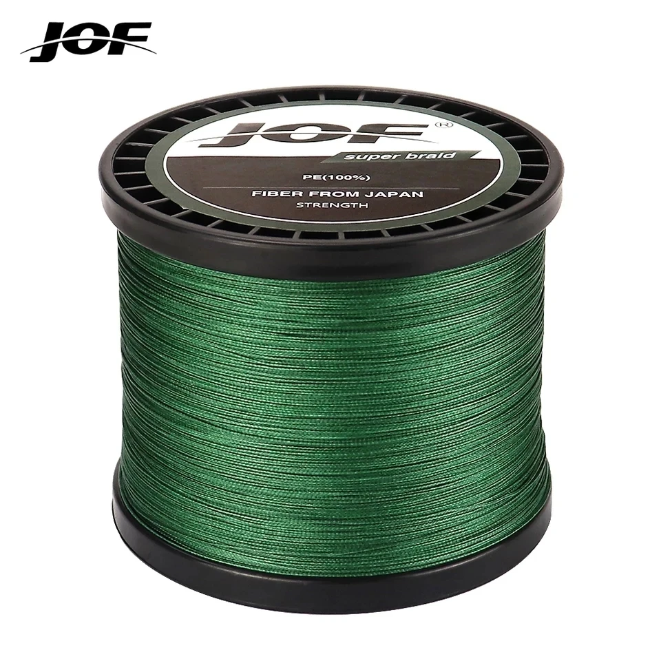 JOF 8 Strand Japan Braided Line Multifilament Fishing Line 300M 500M 1000M Carp Fishing Accessories 8-100LB Pe Line 4 Braid Wire