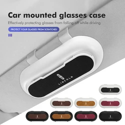 Car Sun Visor Sunglasses Holder Case Easy Carry Glasses Box For Lincoln Navigator Continental Corsair MKC Nautilus Voyager