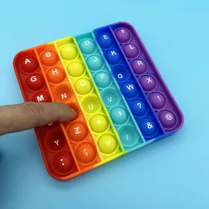 Pop fidget toys for children, front letters, rear numbers, push ITS, bubble, sensory, educational toys, math learning, 2 in 1 Main Main Sales Pop It - №3