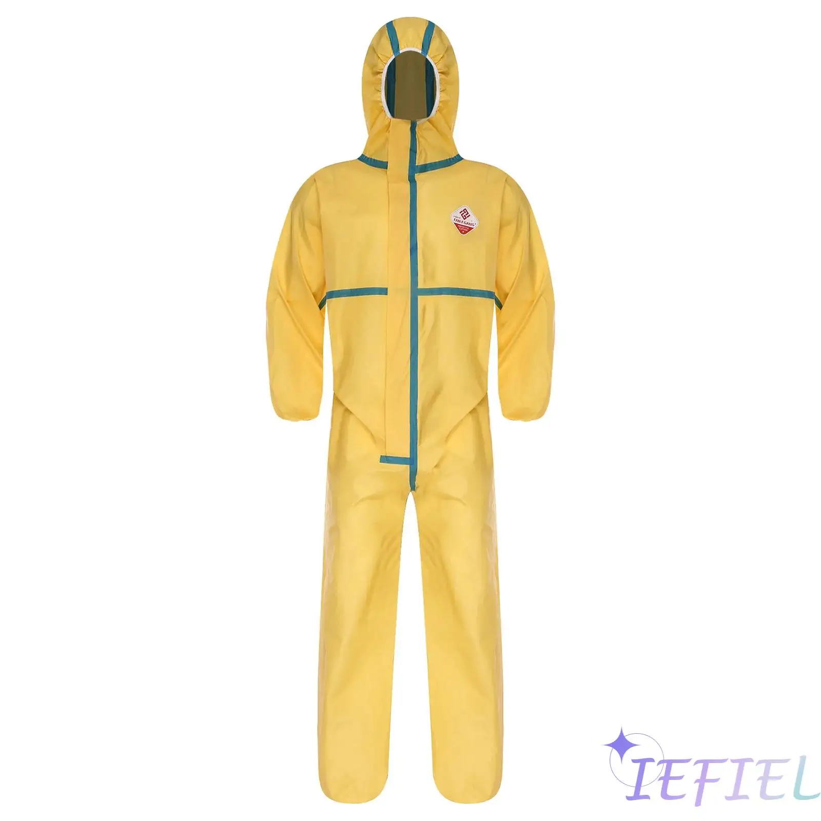 Mens Womens Protective Coveralls with Waterproof Design Full Body Coverage Multi Purpose Jumpsuit for Work Halloween Cosplay